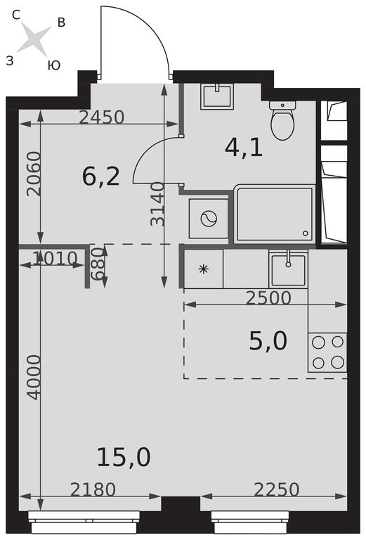 Apartment Sale, 30.3 sq. m. at Sydney City, Shenogina Street, 2, Moscow, Russia #2 Apartment Sale, 30.3 sq. m. at Sydney City, Shenogina Street, 2, Moscow, Russia #2