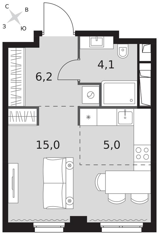 Apartment Sale, 30.3 sq. m. at Sydney City, Shenogina Street, 2, Moscow, Russia #1 Apartment Sale, 30.3 sq. m. at Sydney City, Shenogina Street, 2, Moscow, Russia #1