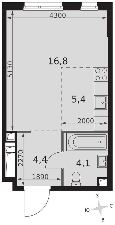 Apartment Sale, 30.7平方米 at Sydney City, Shenogina Street, 2, Moscow, Russia #2 Apartment Sale, 30.7平方米 at Sydney City, Shenogina Street, 2, Moscow, Russia #2