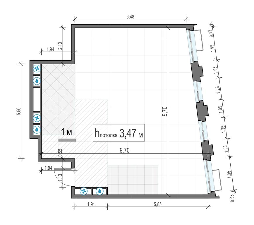 2-BD Apartment Sale, 76.6 sq. m. at TopHills, Elektrolitny Drive, 7Ас3, Moscow, Russia #1 2-BD Apartment Sale, 76.6 sq. m. at TopHills, Elektrolitny Drive, 7Ас3, Moscow, Russia #1