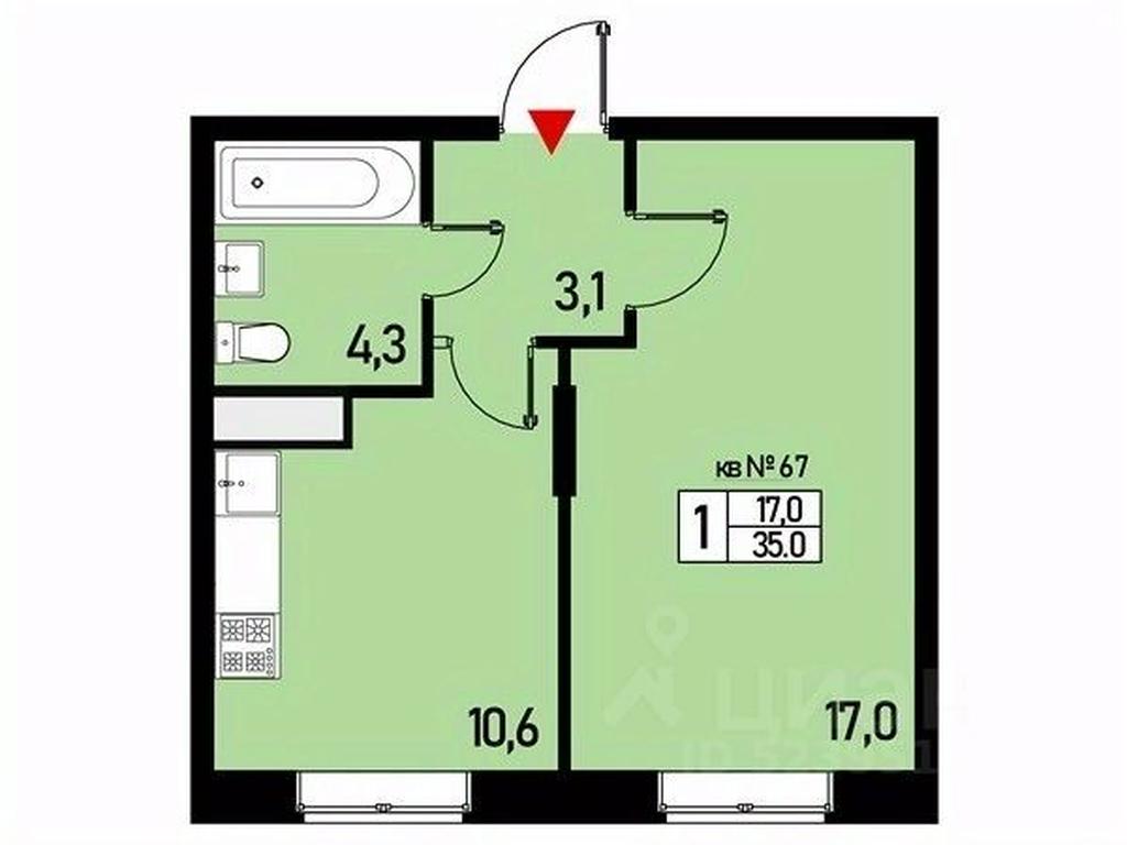 Apartment Sale, 35平方米 at Borisoglebskoe, Generala Donskova Street, Novofyodorovskoye Settlement, Moscow, Russia #1 Apartment Sale, 35平方米 at Borisoglebskoe, Generala Donskova Street, Novofyodorovskoye Settlement, Moscow, Russia #1