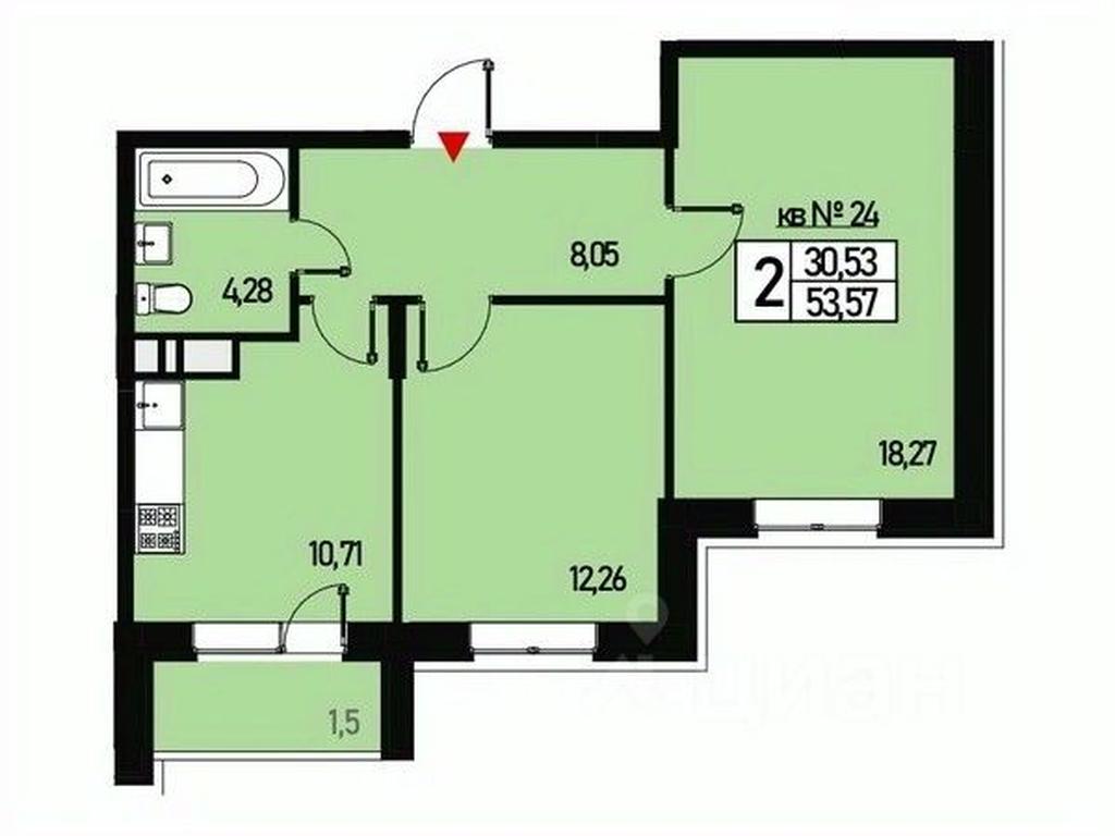 1-BD Apartment Sale, 53平方米 at Borisoglebskoe, Generala Donskova Street, Novofyodorovskoye Settlement, Moscow, Russia #1 1-BD Apartment Sale, 53平方米 at Borisoglebskoe, Generala Donskova Street, Novofyodorovskoye Settlement, Moscow, Russia #1