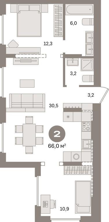 2-BD Apartment Sale, 66 sq. m. at Pervy kvartal, Kalinovaya ulitsa, derevnya Sapronovo, Leninskiy City District, Moscow Region, Russia #1 2-BD Apartment Sale, 66 sq. m. at Pervy kvartal, Kalinovaya ulitsa, derevnya Sapronovo, Leninskiy City District, Moscow Region, Russia #1