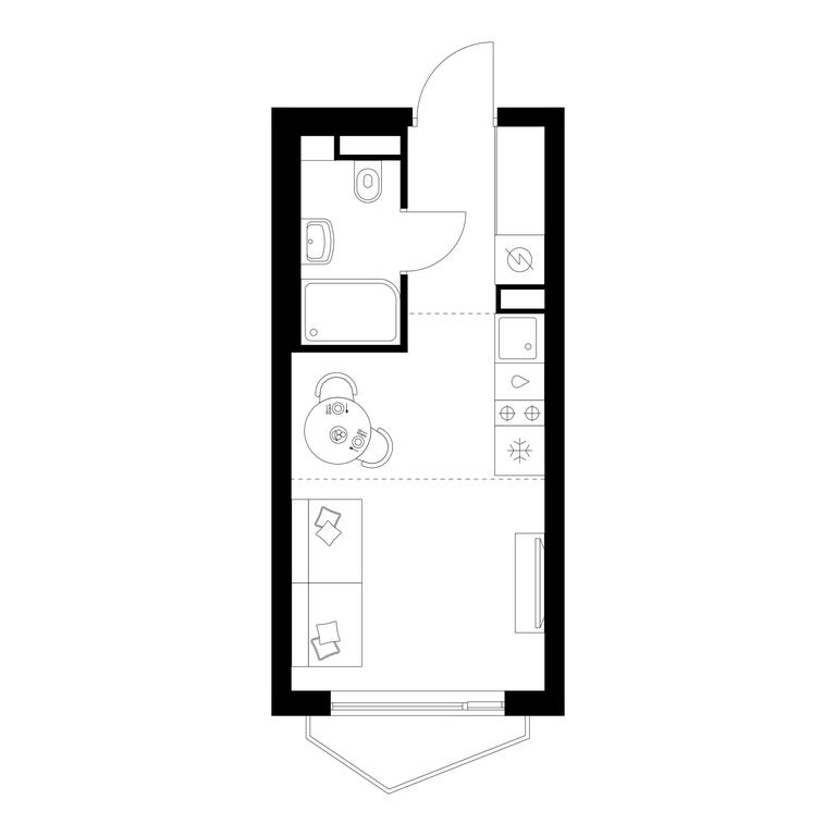 Продажа квартиры, 19,7 м² в ЖК «Мичуринский парк», Озёрная улица, 44А, Москва, Россия #1 Продажа квартиры, 19,7 м² в ЖК «Мичуринский парк», Озёрная улица, 44А, Москва, Россия #1