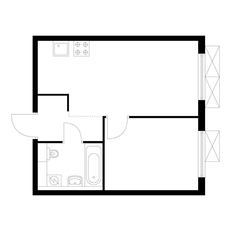 1-BD Apartment Sale, 34平方米 at Ilinskie Luga, Zapovednaya Street, 1, posyolok Ilyinskoye-Usovo, Krasnogorsk City District, Moscow Region, Russia #1 1-BD Apartment Sale, 34平方米 at Ilinskie Luga, Zapovednaya Street, 1, posyolok Ilyinskoye-Usovo, Krasnogorsk City District, Moscow Region, Russia #1