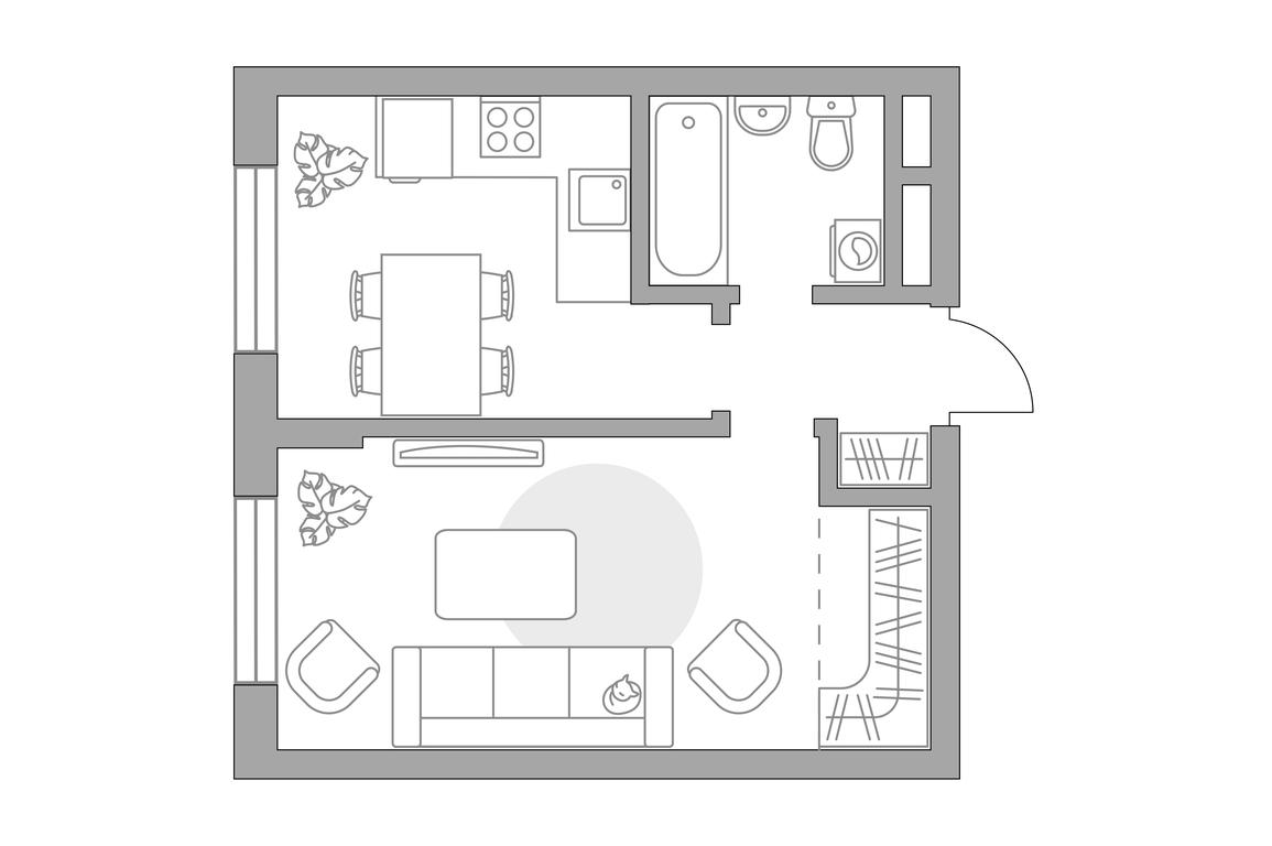 1-BD Apartment Sale, 34.63 sq. m. at Zhivopisnyi, derevnya Spasskiye Vyselki, 9, Leninskiy City District, Moscow Region, Russia #1