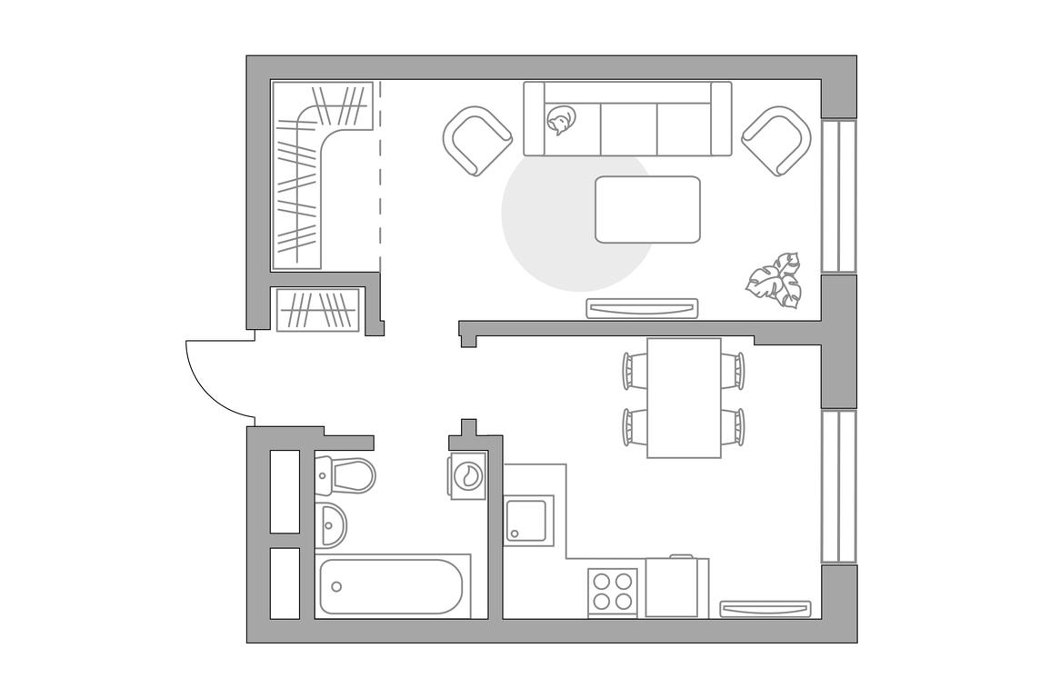 1-BD Apartment Sale, 35.7 sq. m. at Zhivopisnyi, derevnya Spasskiye Vyselki, 9, Leninskiy City District, Moscow Region, Russia #1