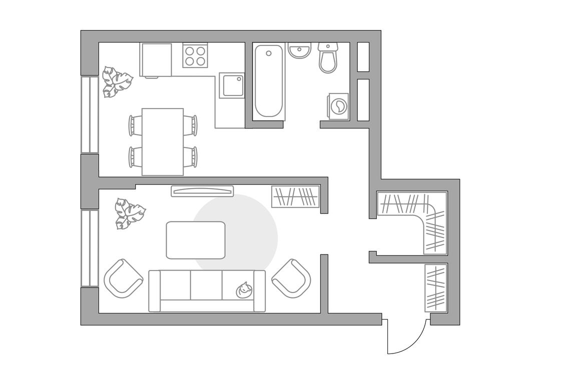 1-BD Apartment Sale, 39.27 sq. m. at Zhivopisnyi, derevnya Spasskiye Vyselki, 9, Leninskiy City District, Moscow Region, Russia #1
