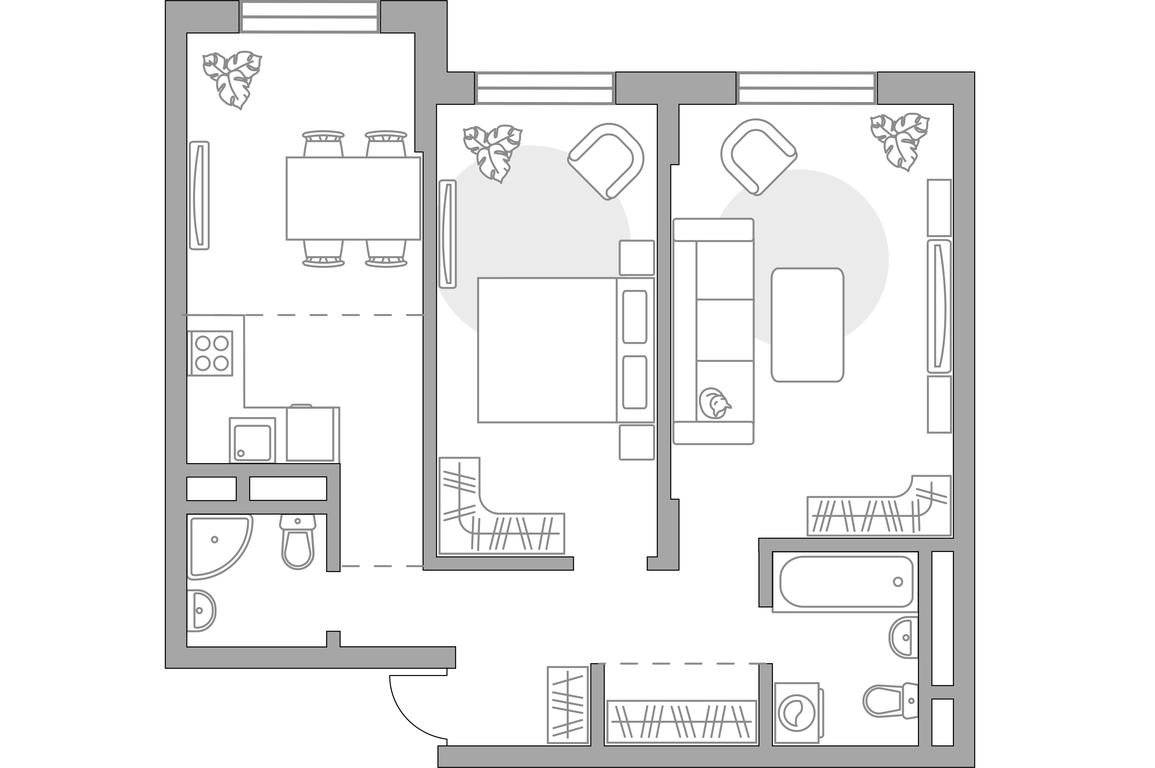 2-BD Apartment Sale, 68.82 sq. m. at Zhivopisnyi, derevnya Spasskiye Vyselki, 9, Leninskiy City District, Moscow Region, Russia #1