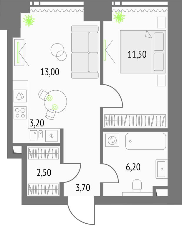 1-BD Apartment Sale, 40.8 sq. m. at Upside Towers, Ogorodny Drive, 4с1, Moscow, Russia #1 1-BD Apartment Sale, 40.8 sq. m. at Upside Towers, Ogorodny Drive, 4с1, Moscow, Russia #1