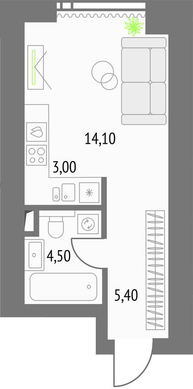 Apartment Sale, 27.6 sq. m. at Upside Towers, Ogorodny Drive, 4с1, Moscow, Russia #1 Apartment Sale, 27.6 sq. m. at Upside Towers, Ogorodny Drive, 4с1, Moscow, Russia #1