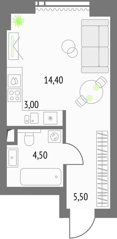 Apartment Sale, 28 sq. m. at Upside Towers, Ogorodny Drive, 4с1, Moscow, Russia #1 Apartment Sale, 28 sq. m. at Upside Towers, Ogorodny Drive, 4с1, Moscow, Russia #1