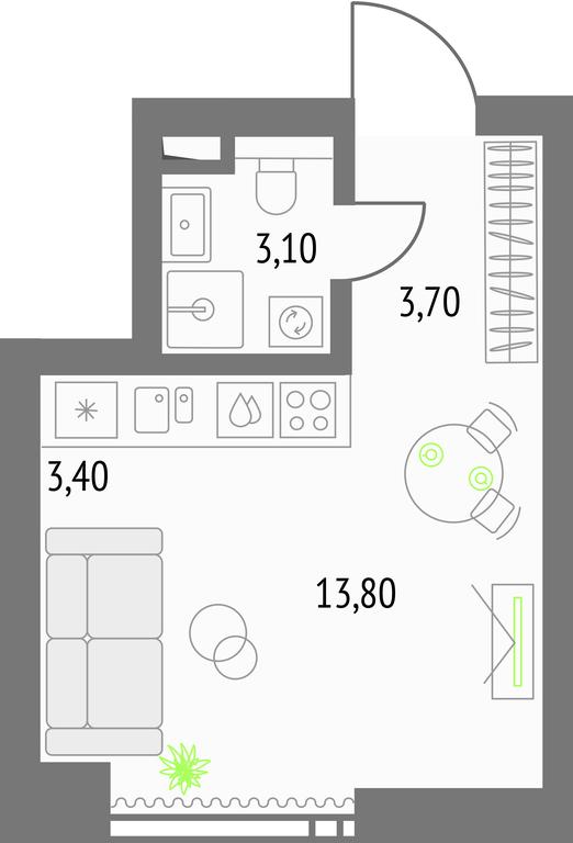 Apartment Sale, 28 sq. m. at Upside Towers, Ogorodny Drive, 4с1, Moscow, Russia #1 Apartment Sale, 28 sq. m. at Upside Towers, Ogorodny Drive, 4с1, Moscow, Russia #1