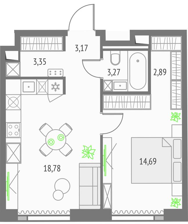 Продажа 1-комн. квартиры, 46,15 м² в ЖК «Upside Towers (Апсайд Тауэрс)», Огородный проезд, 4с1, Москва, Россия #1