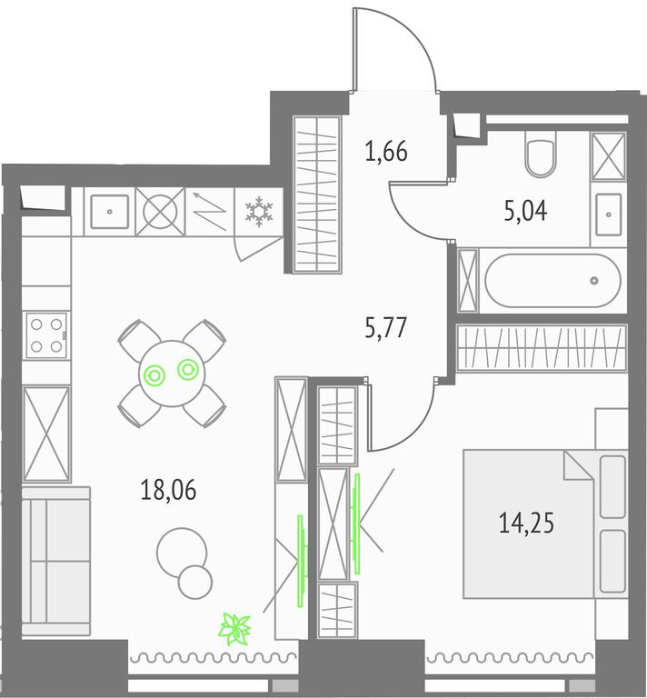 Продажа 1-комн. квартиры, 44,78 м² в ЖК «Upside Towers (Апсайд Тауэрс)», Огородный проезд, 4с1, Москва, Россия #1