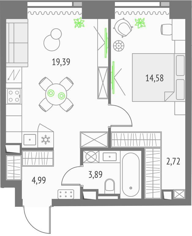 Продажа 1-комн. квартиры, 45,57 м² в ЖК «Upside Towers (Апсайд Тауэрс)», Огородный проезд, 4с1, Москва, Россия #1 Продажа 1-комн. квартиры, 45,57 м² в ЖК «Upside Towers (Апсайд Тауэрс)», Огородный проезд, 4с1, Москва, Россия #1