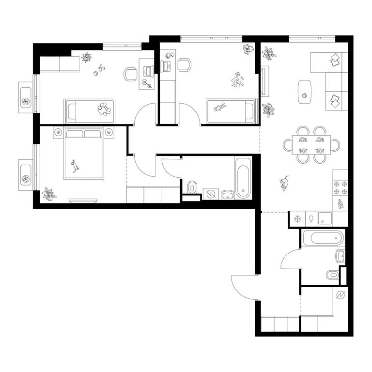3-BD Apartment Sale, 84.2 sq. m. at Yaroslavskij kvartal, Yaroslavskiy Drive, 116, Korolyov, Moscow Region, Russia #1 3-BD Apartment Sale, 84.2 sq. m. at Yaroslavskij kvartal, Yaroslavskiy Drive, 116, Korolyov, Moscow Region, Russia #1