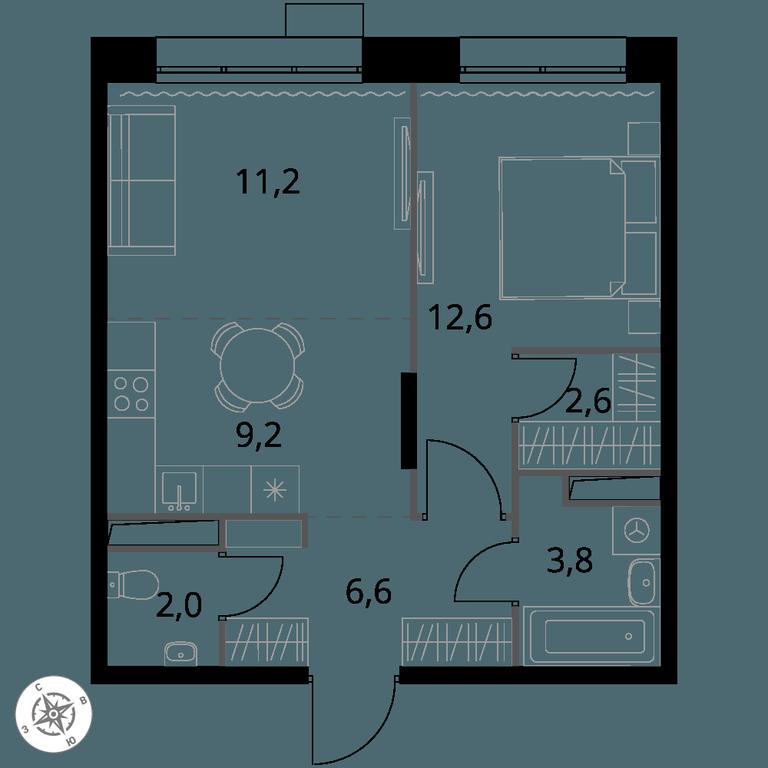 2-BD Apartment Sale, 48 sq. m. at 1-y Salarevskiy, Kiyevskoye Highway, Moskovskiy Settlement, Moscow, Russia #1 2-BD Apartment Sale, 48 sq. m. at 1-y Salarevskiy, Kiyevskoye Highway, Moskovskiy Settlement, Moscow, Russia #1