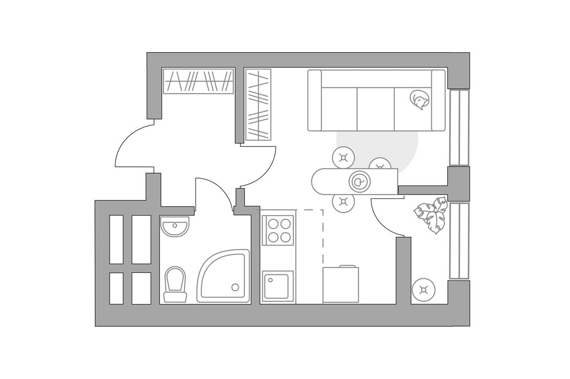 Apartment Sale, 23.51平方米 at Pekhra, Yaganova Street, 5, Balashikha, Moscow Region, Russia #1