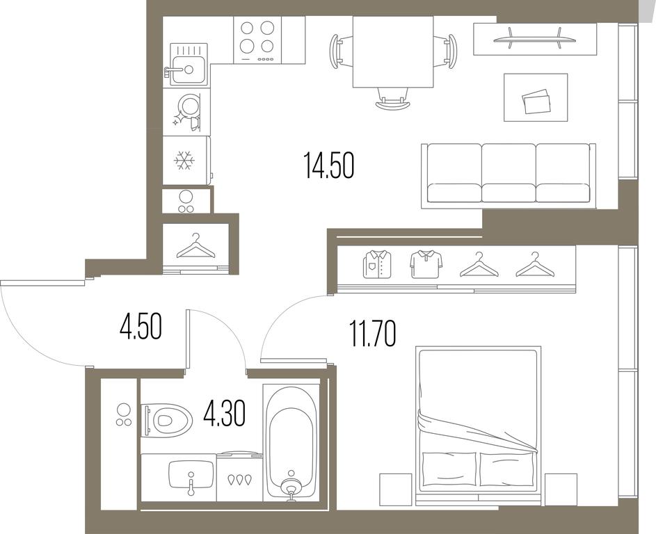 1-BD Apartment Sale, 35平方米 at Severny Port, Leningradskoye Highway, Moscow, Russia #1 1-BD Apartment Sale, 35平方米 at Severny Port, Leningradskoye Highway, Moscow, Russia #1