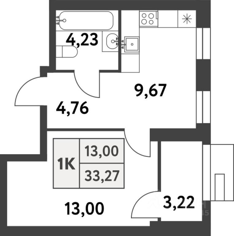 Apartment Sale, 33.2 sq. m. at Smart Garden (Smart Garden), 5-ya ulitsa Lesnyye Polyany, posyolok Gazoprovod, Kommunarka District, Novomoskovskiy Administrative Okrug, Moscow, Russia #1 Apartment Sale, 33.2 sq. m. at Smart Garden (Smart Garden), 5-ya ulitsa Lesnyye Polyany, posyolok Gazoprovod, Kommunarka District, Novomoskovskiy Administrative Okrug, Moscow, Russia #1