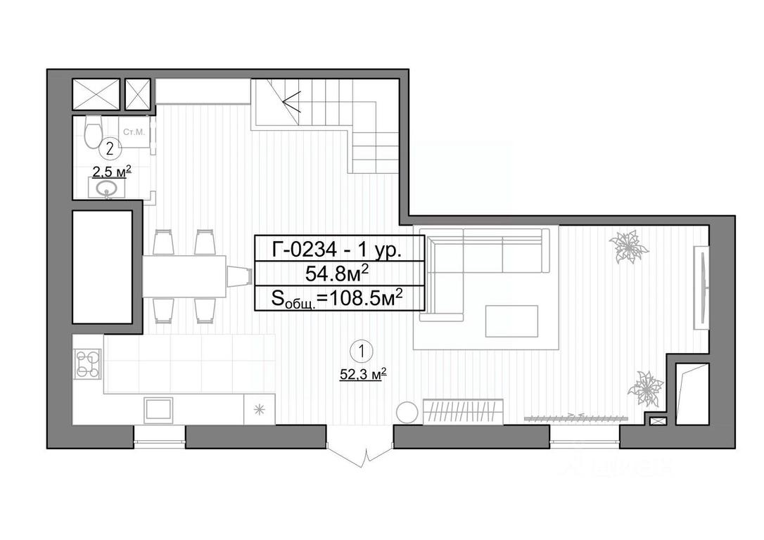 1-BD Apartment Sale, 108.5 sq. m. at Kompleks apartamentov LES (Les), Novoyasenevskiy Avenue, 3В, Moscow, Russia #1 1-BD Apartment Sale, 108.5 sq. m. at Kompleks apartamentov LES (Les), Novoyasenevskiy Avenue, 3В, Moscow, Russia #1