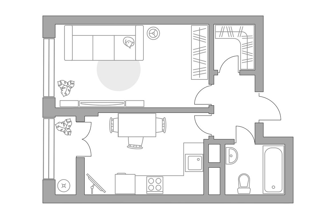 1-BD Apartment Sale, 33.85 sq. m. at Pekhra, Yaganova Street, 5, Balashikha, Moscow Region, Russia #1