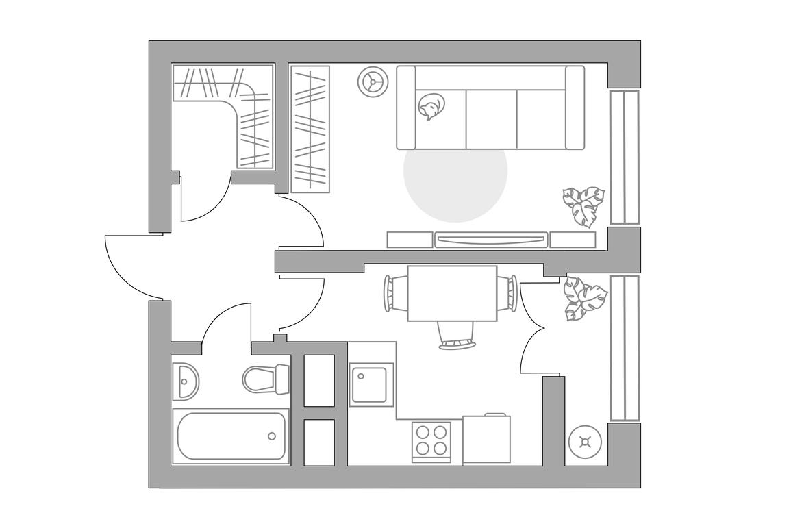 1-BD Apartment Sale, 33.89平方米 at Pekhra, Yaganova Street, 5, Balashikha, Moscow Region, Russia #1