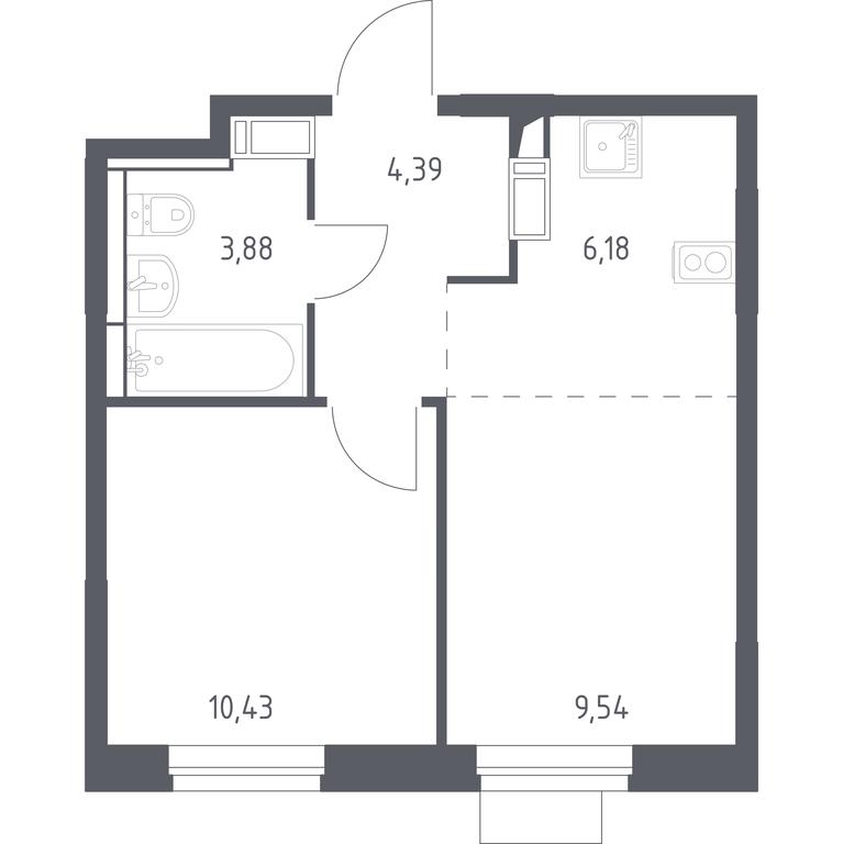 Apartment Sale, 34.42平方米 at Piatnitskie Luga, Pyatnitskoye Highway, 2, derevnya Yurlovo, Solnechnogorsk City District, Moscow Region, Russia #1 Apartment Sale, 34.42平方米 at Piatnitskie Luga, Pyatnitskoye Highway, 2, derevnya Yurlovo, Solnechnogorsk City District, Moscow Region, Russia #1