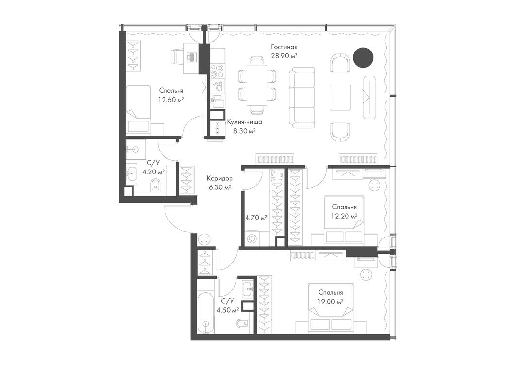 3-BD Apartment Sale, 100.7 sq. m. at Slava, Leningradskiy Avenue, 8с10, Moscow, Russia #1 3-BD Apartment Sale, 100.7 sq. m. at Slava, Leningradskiy Avenue, 8с10, Moscow, Russia #1
