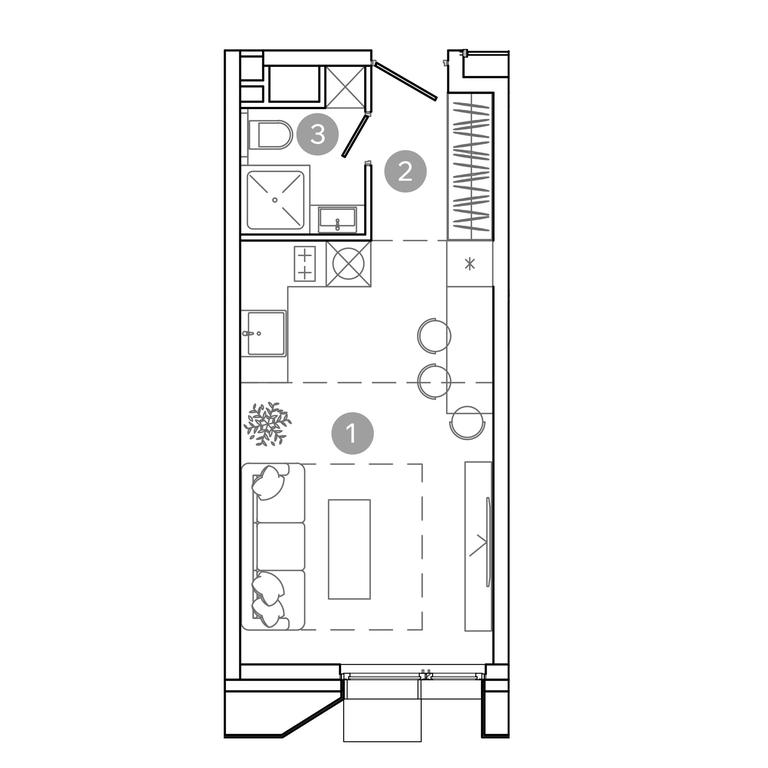 Apartment Sale, 24.7平方米 at UNO.Sokolinaya Gora, 8th Sokolinoy Gory Street, 26, Moscow, Russia #1 Apartment Sale, 24.7平方米 at UNO.Sokolinaya Gora, 8th Sokolinoy Gory Street, 26, Moscow, Russia #1