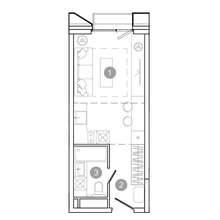 Apartment Sale, 23.7平方米 at UNO.Sokolinaya Gora, 8th Sokolinoy Gory Street, 26, Moscow, Russia #2 Apartment Sale, 23.7平方米 at UNO.Sokolinaya Gora, 8th Sokolinoy Gory Street, 26, Moscow, Russia #2