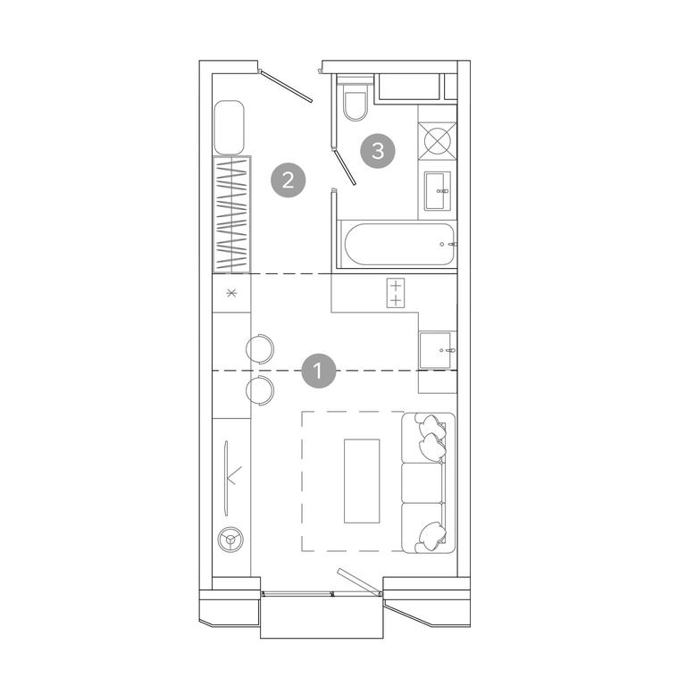 Apartment Sale, 28.4平方米 at UNO.Sokolinaya Gora, 8th Sokolinoy Gory Street, 26, Moscow, Russia #2 Apartment Sale, 28.4平方米 at UNO.Sokolinaya Gora, 8th Sokolinoy Gory Street, 26, Moscow, Russia #2
