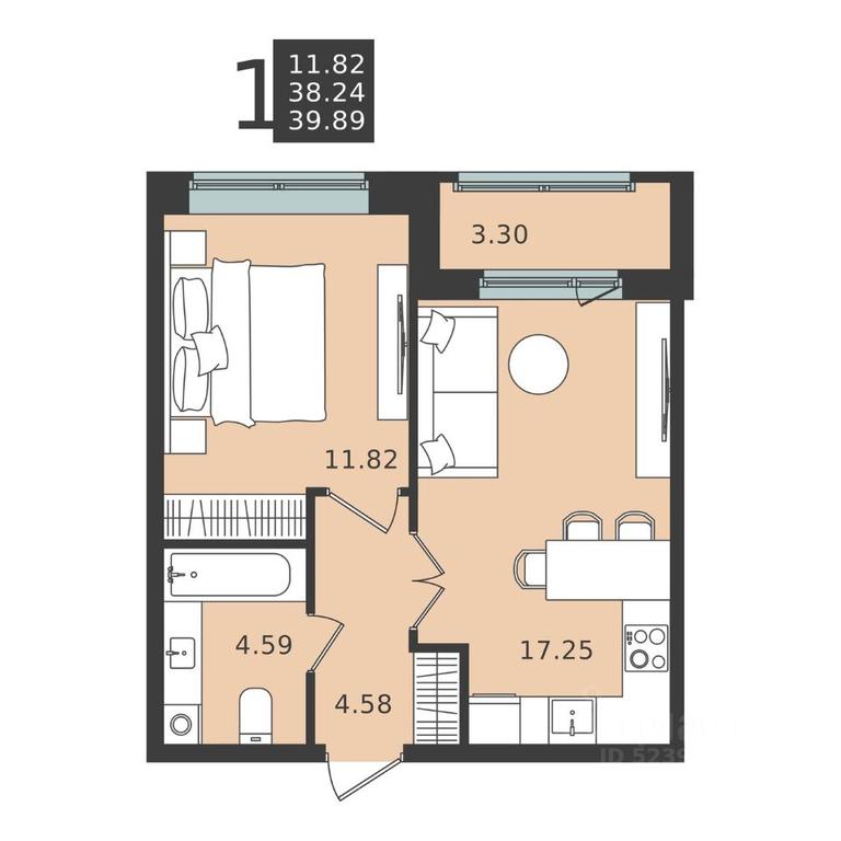 Apartment Sale, 39.89 sq. m. at Mishino-2, Ozyornaya Street, Khimki, Moscow Region, Russia #1 Apartment Sale, 39.89 sq. m. at Mishino-2, Ozyornaya Street, Khimki, Moscow Region, Russia #1