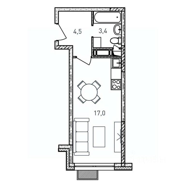 Apartment Sale, 24.9 sq. m. at Kvartal Svetly, ulitsa Tvardovskogo, Balashikha, Moscow Region, Russia #1 Apartment Sale, 24.9 sq. m. at Kvartal Svetly, ulitsa Tvardovskogo, Balashikha, Moscow Region, Russia #1