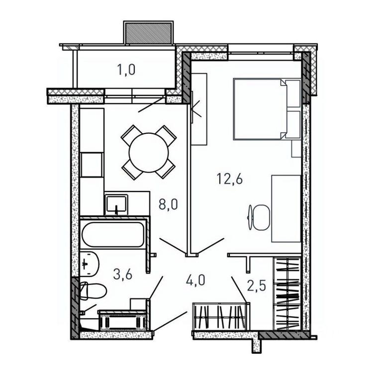 Apartment Sale, 31.7平方米 at Kvartal Svetly, ulitsa Tvardovskogo, Balashikha, Moscow Region, Russia #1 Apartment Sale, 31.7平方米 at Kvartal Svetly, ulitsa Tvardovskogo, Balashikha, Moscow Region, Russia #1