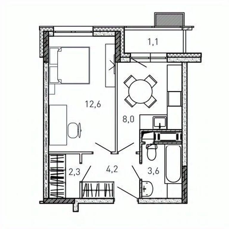 Продажа квартиры, 31,8 м² в ЖК «Квартал Светлый», улица Твардовского, Балашиха, Московская область, Россия #1 Продажа квартиры, 31,8 м² в ЖК «Квартал Светлый», улица Твардовского, Балашиха, Московская область, Россия #1