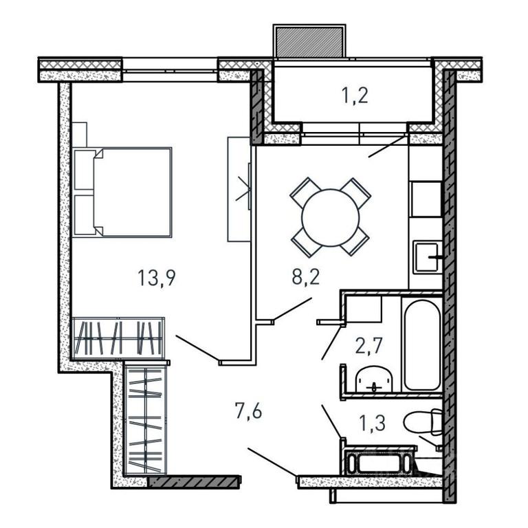 Apartment Sale, 34.9 sq. m. at Kvartal Svetly, ulitsa Tvardovskogo, Balashikha, Moscow Region, Russia #1 Apartment Sale, 34.9 sq. m. at Kvartal Svetly, ulitsa Tvardovskogo, Balashikha, Moscow Region, Russia #1