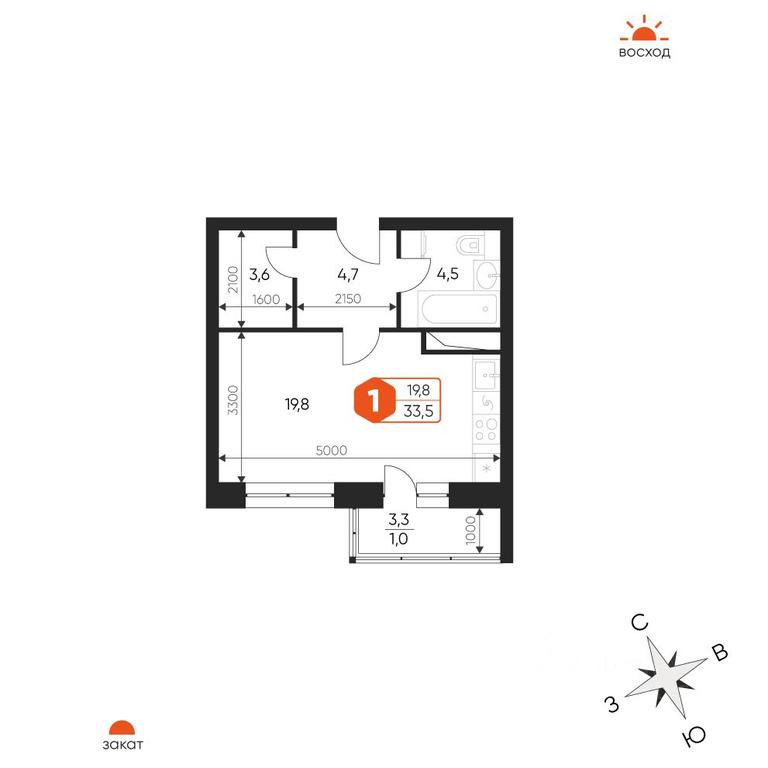 Apartment Sale, 33.5平方米 at Ideal, Proyektnaya ulitsa, Gagarina Microdistrict, Balashikha, Moscow Region, Russia #1 Apartment Sale, 33.5平方米 at Ideal, Proyektnaya ulitsa, Gagarina Microdistrict, Balashikha, Moscow Region, Russia #1