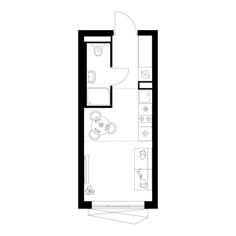 Apartment Sale, 19.1 sq. m. at Narvin, Kronshtadtsky Boulevard, 14с13, Moscow, Russia #1 Apartment Sale, 19.1 sq. m. at Narvin, Kronshtadtsky Boulevard, 14с13, Moscow, Russia #1