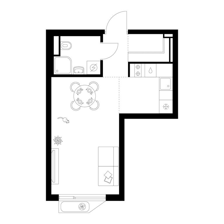 Apartment Sale, 28.5 sq. m. at Altufevskoe 53, Алтуфьевское шоссе, 53с11, Москва, Россия #1 Apartment Sale, 28.5 sq. m. at Altufevskoe 53, Алтуфьевское шоссе, 53с11, Москва, Россия #1
