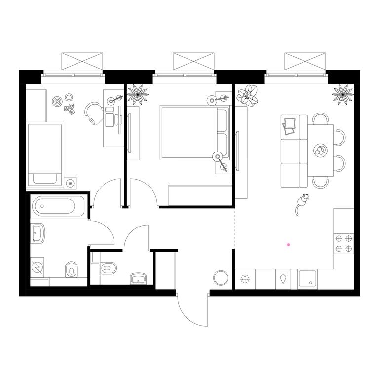 2-BD Apartment Sale, 56.1平方米 at Liublinskiy Park, Lyublinskaya Street, 78к2, Moscow, Russia #1 2-BD Apartment Sale, 56.1平方米 at Liublinskiy Park, Lyublinskaya Street, 78к2, Moscow, Russia #1