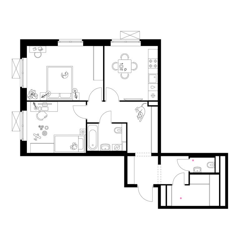 2-BD Apartment Sale, 65.5平方米 at Liublinskiy Park, Lyublinskaya Street, 78к2, Moscow, Russia #1 2-BD Apartment Sale, 65.5平方米 at Liublinskiy Park, Lyublinskaya Street, 78к2, Moscow, Russia #1