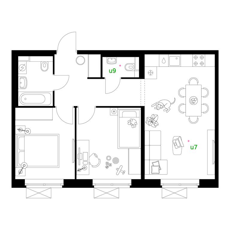 Продажа 2-комн. квартиры, 55,6 м² в ЖК «Люблинский парк», Люблинская улица, 78к2, Москва, Россия #2 Продажа 2-комн. квартиры, 55,6 м² в ЖК «Люблинский парк», Люблинская улица, 78к2, Москва, Россия #2