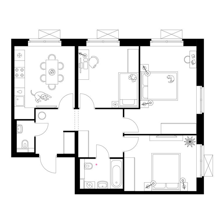 3-BD Apartment Sale, 72.4平方米 at Liublinskiy Park, Lyublinskaya Street, 78к2, Moscow, Russia #1 3-BD Apartment Sale, 72.4平方米 at Liublinskiy Park, Lyublinskaya Street, 78к2, Moscow, Russia #1