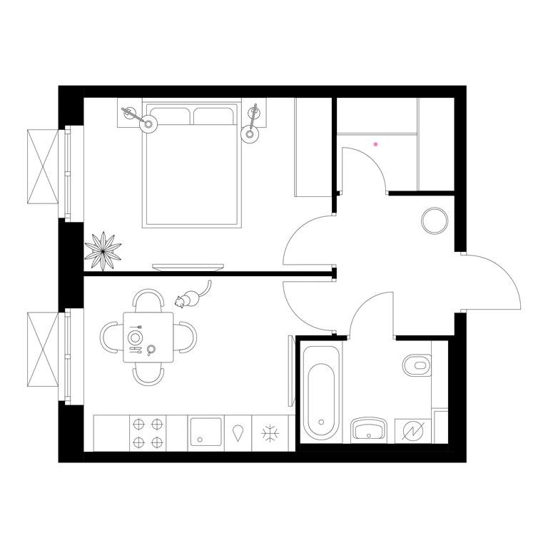 1-BD Apartment Sale, 33.7 sq. m. at Liublinskiy Park, Lyublinskaya Street, 78к2, Moscow, Russia #1