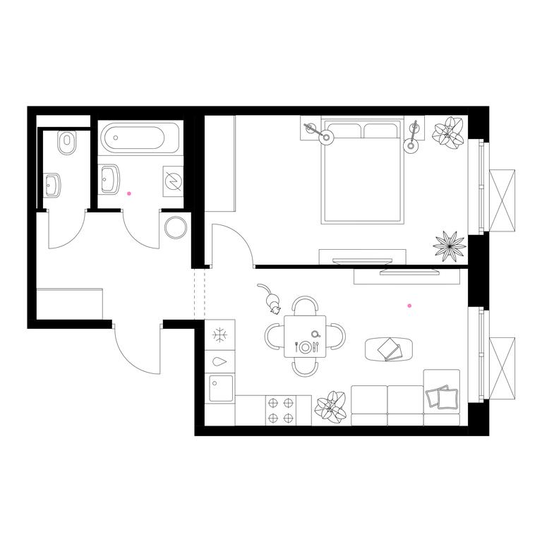 1-BD Apartment Sale, 42.2 sq. m. at Liublinskiy Park, Lyublinskaya Street, 78к2, Moscow, Russia #1 1-BD Apartment Sale, 42.2 sq. m. at Liublinskiy Park, Lyublinskaya Street, 78к2, Moscow, Russia #1