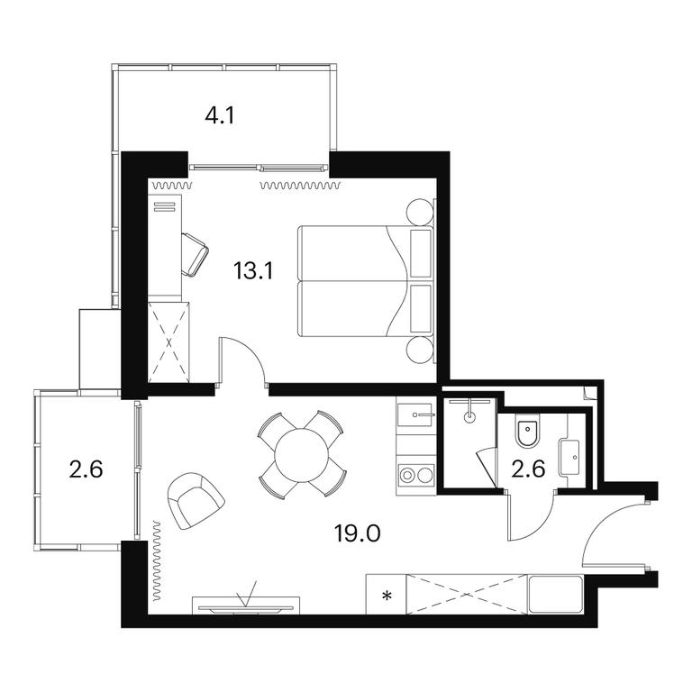 Apartment Sale, 41.4 sq. m. at Akvilon Signal (Akvilon Signal), Signalny Drive, 12, Moscow, Russia #1 Apartment Sale, 41.4 sq. m. at Akvilon Signal (Akvilon Signal), Signalny Drive, 12, Moscow, Russia #1