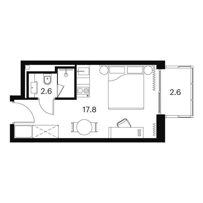 Apartment Sale, 23 sq. m. at Akvilon Signal (Akvilon Signal), Signalny Drive, 12, Moscow, Russia #1