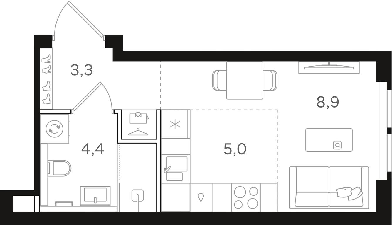 Apartment Sale, 21.6 sq. m. at Mangazeja v Bogorodskom, Ivanteyevskaya Street, 25к1, Moscow, Russia #1 Apartment Sale, 21.6 sq. m. at Mangazeja v Bogorodskom, Ivanteyevskaya Street, 25к1, Moscow, Russia #1